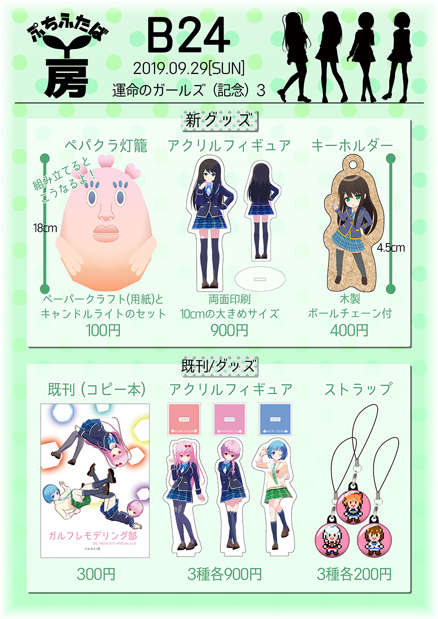 運命のガールズ（記念）3 お品書き